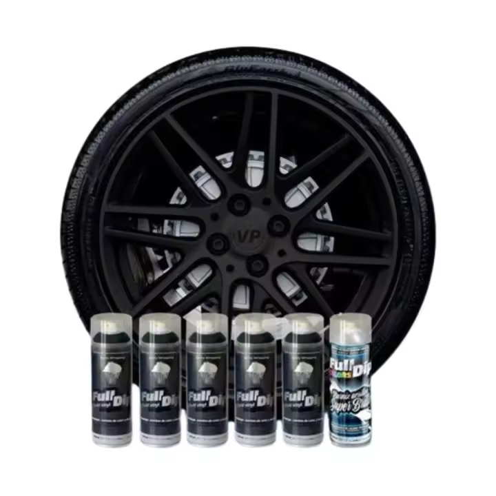 AutoFullCar - PACK 5 SPRAYS FULL DIP NEGRO BRILLO - 400ml Unidad - 1