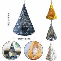 Cama Colgante Para Gato Removible Con Hamaca Cono Hogar Suave Lavable Tentón Para Gatos Jovenes Tamaño 44X34CM Plush - details 1