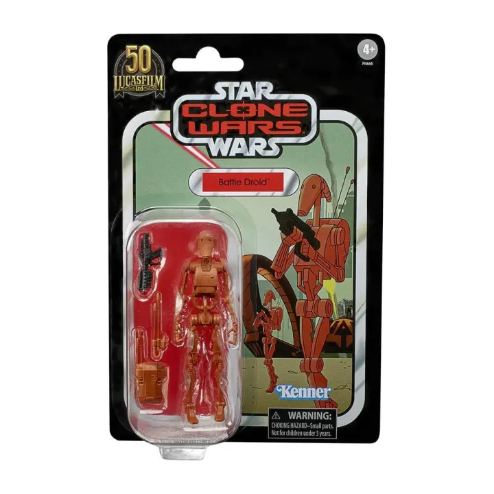 STAR WARS THE CLONE WARS VINTAGE COLLECTION FIGURA 2022 BATTLE DROID 10 CM - 1
