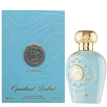 Perfume arabe unisex Opulent Dubai Lattafa 100ml,Fragancia femenina y masculina ámbar, oriental, floral ,Colonia de mujer y de hombre NOVEDAD - 1