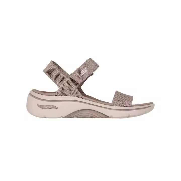 Sandalia Mujer Skechers Go Walk Arch Fit Beige - 1