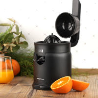 MAGEFESA ZESTER Exprimidor Eléctrico Negro de 120W de 250ml, Base Antideslizante, Palanca de Presión, Doble Juego de Conos - details 1