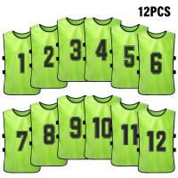 Chalecos De Deporte Para Niños 6/12PCS Camisetas De Fútbol Rápidas Secado Uniforme De Equipo De Baloncesto Entrenamiento Con Números - details 0