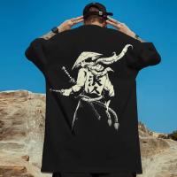 Camiseta Retro Para Hombres Con Estampado De Samurai 3D Manga Corta Verano Camisetas Casuales Top Oversize Para Hombres Nuevo 2024 - details 12