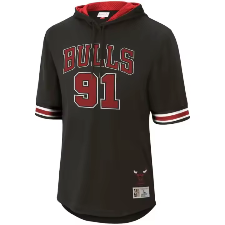 Sudadera Dennis Rodman NBA Name & Number Mesh SS Hoodie Bulls - Mitchell & Ness Mitchell & Ness - 1