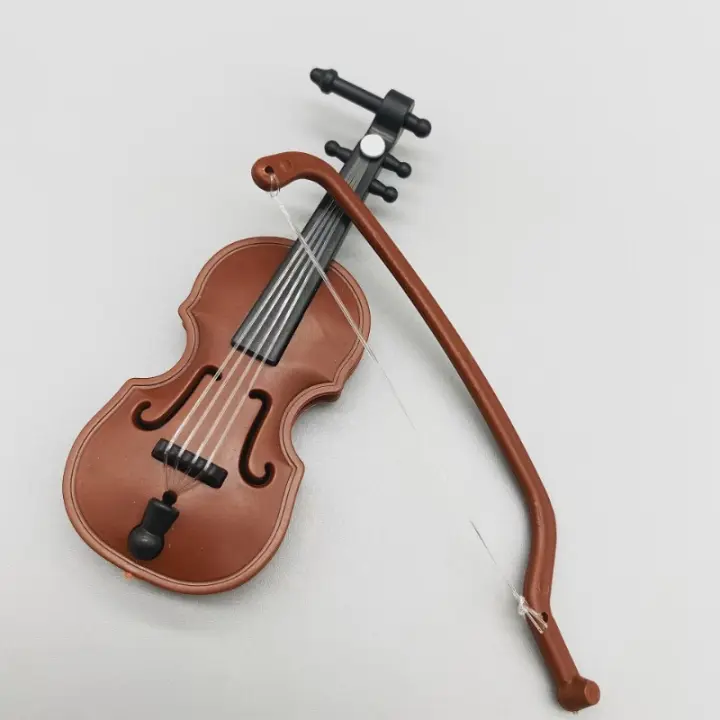 Mini Violin De Madera Para Decoración De Escritorio Y Casas De Muñecas Instrumento Musical Hecho a Mano Miniatura De Violín - 1