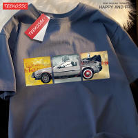 Camiseta De Algodón Para Hombre Back to the Future T-shirt De Verano Estilizada Y Cómoda Con Diseño De Coche De La Película Manga Corta Estilo Hip Hop Oversized Para Parejas - details 20