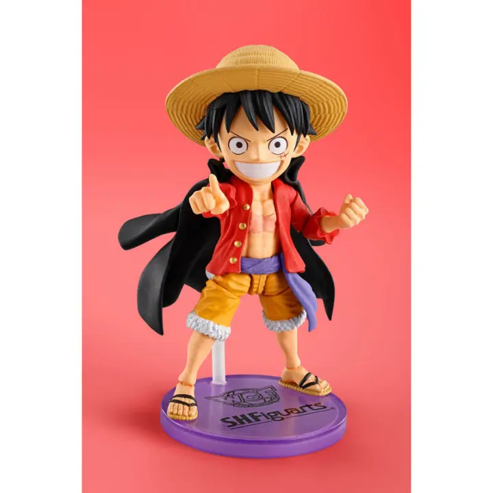 Figura S.H Figuarts Monkey D. Luffy World Collectable One Piece 7,5cmFigura  Coleccionable - Idea de Regalo- Mercancia Oficial - Juguetes para Niños y Adultos - Movies Fans - Muñeco para Coleccionistas y Exposición - 1