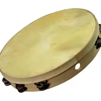Pandereta (frame drum) Ø50 Cm, 24 Pares de sonajas de acero inoxidable - 1