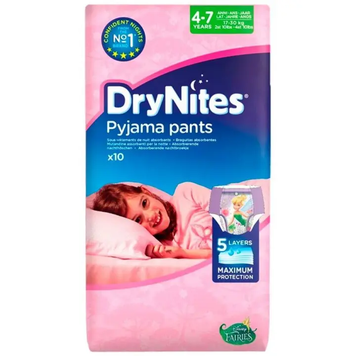 Drynites Pañales Niña 4-7 Años 10U - 1
