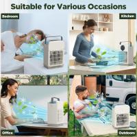 Aire Acondicionado Portátil with Remote Control, Mini Enfriador de Aire with 2-8H Temporizador, 3 Velocidades de Ventilador, 2 Modos de Nebulización, 700ML Climatizador Evaporativo para Hogar - details 5