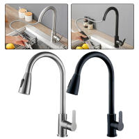Top-Grifo de cocina de níquel cepillado con rociador extraíble, rociador de fregadero de cocina giratorio de 360 °, grifo de agua caliente y fría - details 15
