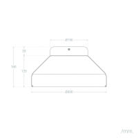 Ledkia Lámpara de Techo Aluminio y Madera Hakon - details 2