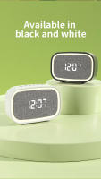 Nueva máquina de sonido para dormir, reloj despertador inalámbrico con Bluetooth y luz blanca. - details 5