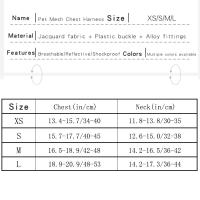 Juego De Arnés Y Correa Para Perros Y Gatos Pequeños Y Medianos Con Cinta De Pecho Reflectante Y Transpirable Ropa De Perro Vestido De Exterior Para Caminar - details 0