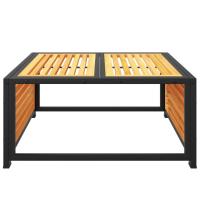 vidaXL Mesa de jardín de madera maciza de acacia 68x68x30 cm Conjunto Terraza Muebles Jardín Exterior Juego de Muebles de jardín Mueble Jardín Exterior Muebles de Salon Exterior - details 4