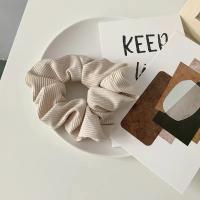 Lote De 6 Scrunchies Para Mujer Y Niñas Microfibra Tejida Estilo Coreano Japonés Moda Scruncies Decorativos Cinta Elástica De Poliéster Para Uso Casual - details 4