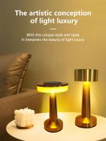 Lámpara De Mesa LED Portátil Con Sensor Táctil Recargable Luz Nocturna Para Mesa De Comedor Hotel Nightstand Lámpara De Noche Para Dormitorio Decoración Moderna - details 2