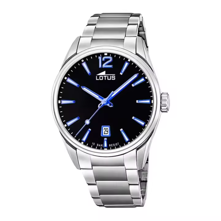 Reloj Lotus Hombre Acero Inoxidable 316L Elegante Diseño Resistente Al Agua 10ATM - 1