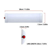 Lámpara LED Para Techo De Camión 72LED 12V 24V Para Interior De RV Camper Barco Y Vehículo Iluminación Tri-row Recta 6500K - details 1