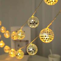 Luz De Espejo LED En Cadena 1 Pack Luz De Fiesta Disco Navidad Color Calido Luces De Espejo Para Barra De Fiesta - details 3