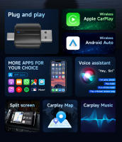 Adaptador Mini 2 En 1 De Cable a Inalámbrico Para CarPlay 2024 Compatible Con Android Auto Conexión Automática OTA Actualizable Universal - details 2