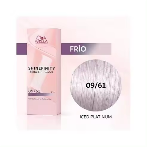 Coloracion Semipermanente Shinefinity Zero Lifth Glaze 09/61 Cool Iced Platinum 60 ml. Wella - 1