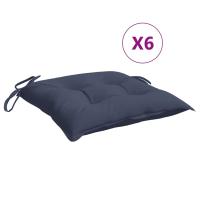 vidaXL Cojines para silla 6 uds tela Oxford 40x40x7 cm Color Antracita,  Gris,  Crema y mas Cojín Decorativo de Asiento Cojines de muebles de salon - details 0