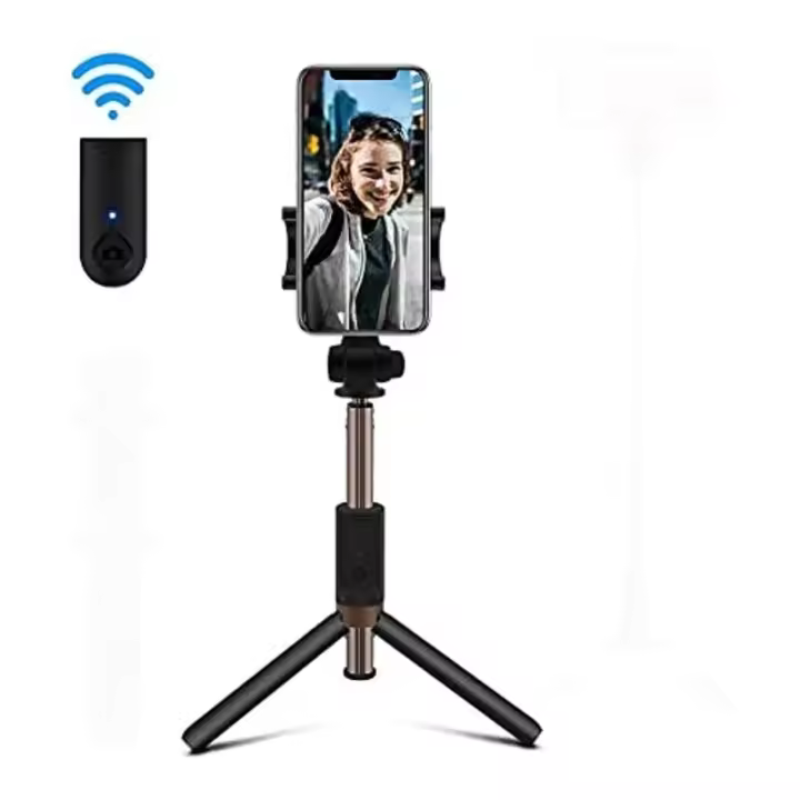 Palo selfie Bluetooth con trípode y control remoto ⋆ Compatible con móviles de 3.5 a 6.5 pulgadas ⋆ Incluye mando a distancia ⋆ Compacto, ligero, fácil de transportar ⋆ Ideal para viajes ⋆ Envío desde España - 1
