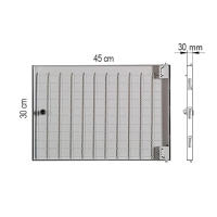 Puerta contador panelable rellenable 30x45cm | Tapa metálica para registros de agua y luz de fachadas | Suministros Castro - details 0