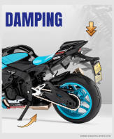 Modelo De Motocicleta Yamaha R1M a Escala 1/12 En Aleación De Zinc Con Absorción De Choque Regalo Para Niños Juguetes De Motocicleta De Escala Pequeña - details 6