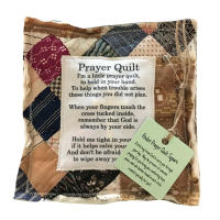 Pray Quilt Con Cruz Interior Hecho a Mano Colchón Colorido Regalo Para Ti Amigo Familia Sostenedor De Sueños Estilo Clásico - details 17