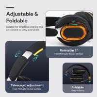 Auriculares bluetooth, auriculares inalámbricos plegables, con micrófono oculto, adecuados para teléfonos móviles, computadoras portátiles, PC， Adecuado para música, escuela, ejercicio y juegos - details 3