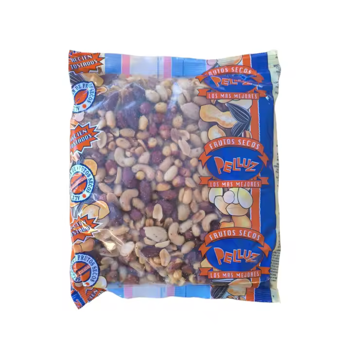 Revuelto Frito de Almendra, Anacardo, Cacahuete y garganzo - mix frito - caribe mix pelluz - 1