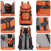 Mochila De Hidratación Para Senderismo 30L De Tela Oxford Multifuncional Para Ciclismo Camping Picnic Deporte Al Aire Libre Unisex - details 8