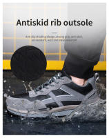 Zapatos de Trabajo de Moda Antichoque con Punta de Acero Cómodos Resistentes a la Perforación y Antideslizantes para Hombres - details 10