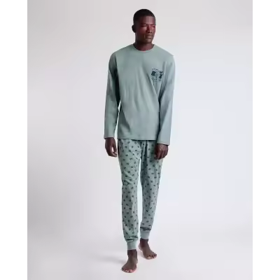 Pijama Hombre Invierno 62518 Verde Admas - 1
