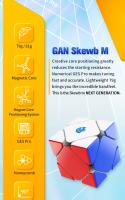 ECube GAN Skewb M 3x3x3 Cubo Mágico Magnético Sin Pegatinas Juguete Educativo Para Niños Y Adultos Material Plástico - details 1