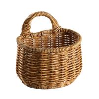 Cesta De Almacenamiento De Rattan Con Manija Diseño Minimalista Para Cocina Y Sala De Estar Organizador Ecológico De Frutas Y Alimentos - details 5