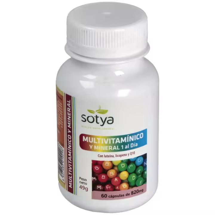 Sotya Multivitamínico Y Mineral 60 Cápsulas De 820 Mg - 1