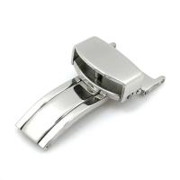 Hebilla De Reloj De Acero Inoxidable Sólido 14mm-22mm Con Clavija De Mariposa Plata Para Repuesto De Pulsera Compatible Con Marcas Tradicionales - details 3