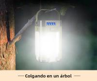 Lámpara De Camping LED Solar Recargable 4500mAh 1000LM Banco De Energía Emergencia 6 Modos De Luz Plegable Para Camping Pesca - details 34