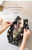 Bolso De Maquillaje Para Viajes Impermeable Translúcido Con Malla Y Cierre De Cremallera Estampado Lindo Bolso De Almacenamiento Portátil Para Maquillaje - details 7