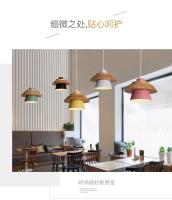 Lámpara Colgante Nórdica Para Restaurante Moderna Y Sencilla Luz Personalizada Para Porche Aisle Creativa Para Café Lámpara Macarón En Multiple Colores - details 2
