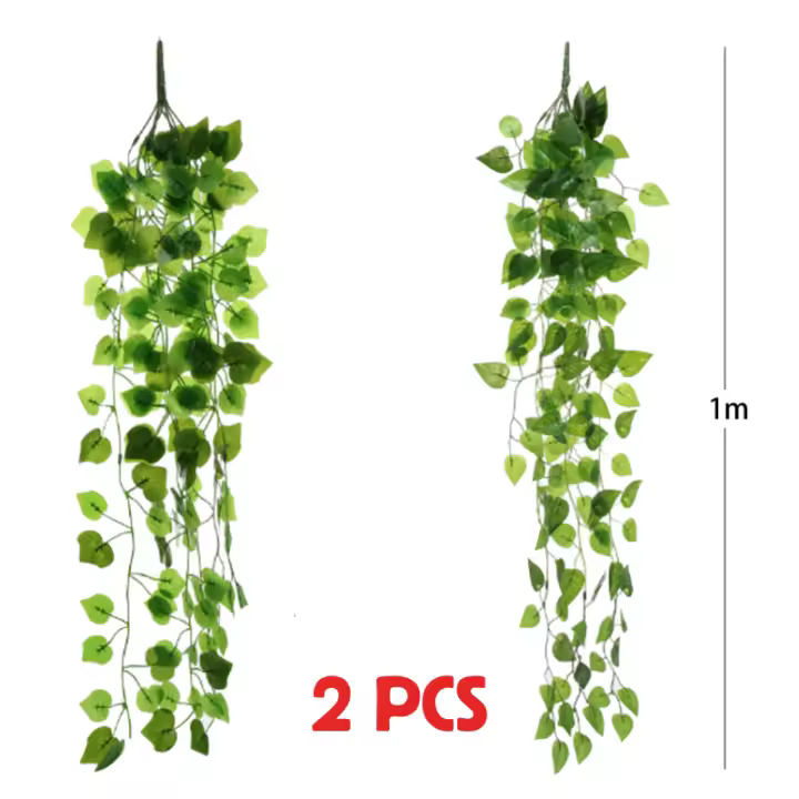 LILI HOME 🌿 Pack de 5 Tiras de Enredadera Artificial – 200 cm cada una 🌿 Perfectas para interiores y exteriores. Su diseño realista y materiales de alta calidad brindan un toque natural sin necesidad de mantenimiento. - 1