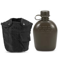 Botella De Agua Para Camping Y Senderismo 1L Con Tapa Resistente Al Impacto Y Desgaste Material De Aluminio Negro Marrón Y Rojo Para Supervivencia En Exteriores - details 26