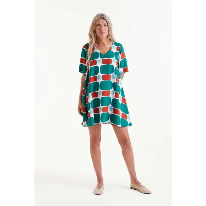 Vestido corto estampado Pepper Mint, Compañía Fantástica - 1