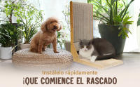 PURLOV, Rascador para gatos de madera con sisal resistente, diseño vertical y base amplia, ideal para afilar uñas y proteger muebles, incluye juguete interactivo, 60 cm de altura, apto para gatos de todas las edades y tamaños - details 2
