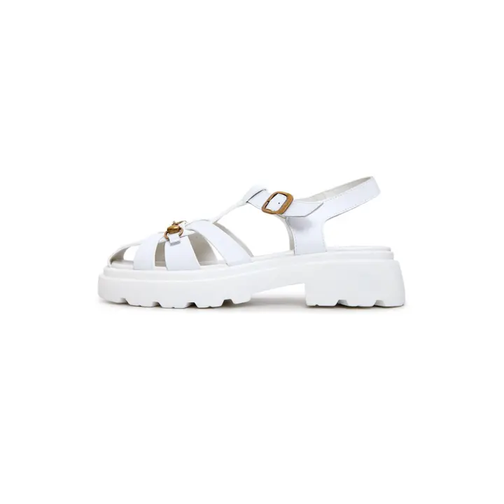 Urban Classic Platform Sandals - White Sandals urban-classic-platform-sandals-white Cesare Gaspari - 1