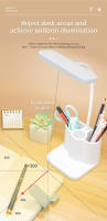 Lámpara De Escritorio LED Táctil Recargable 3 Niveles De Brillo Luz Nocturna Para Lectura Protección Ocular Con Almacenamiento Para Cajón Estilo Moderno - details 3